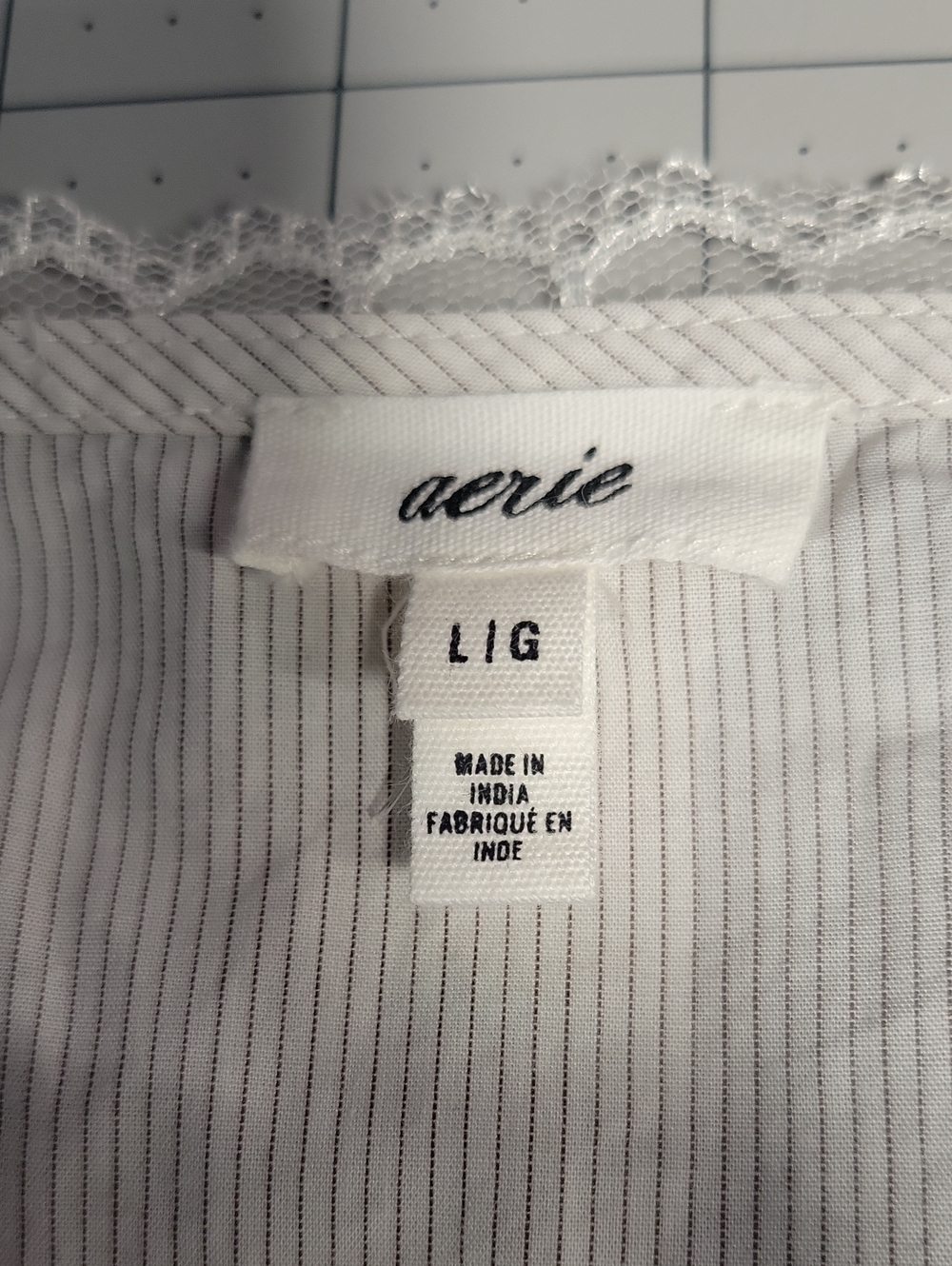 Aerie Tie Front Vest Top Women's Large Cream Boho Cottagecore - Picture 7 of 7